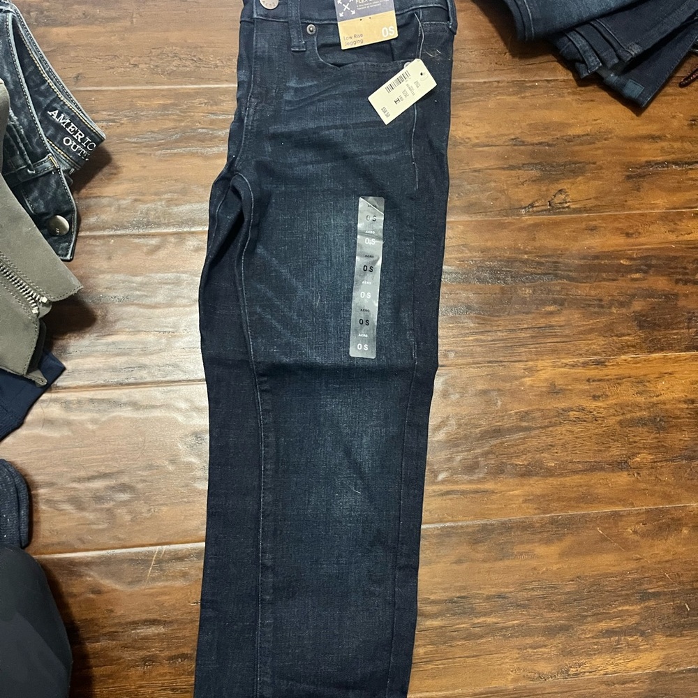 Aero 0 short women’s dark blue Jeans nerve worn